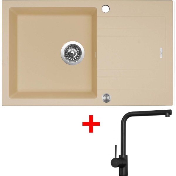 Sinks LINEA 780 XC Sahara + Elka černá matná - G4750XC