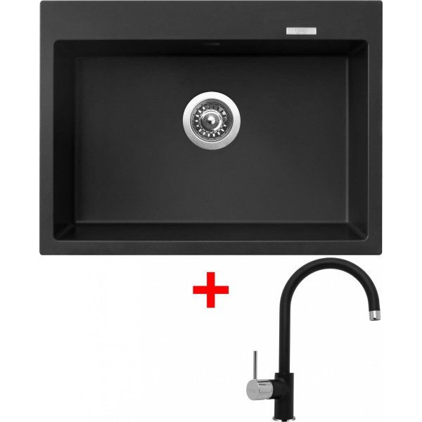 Sinks MAXIMO 680 Pureblack + Vitalia GR - G9926
