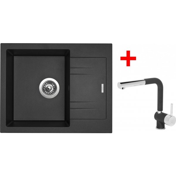 Sinks LINEA 600 Metalblack + Mix 3 P GR - G2074