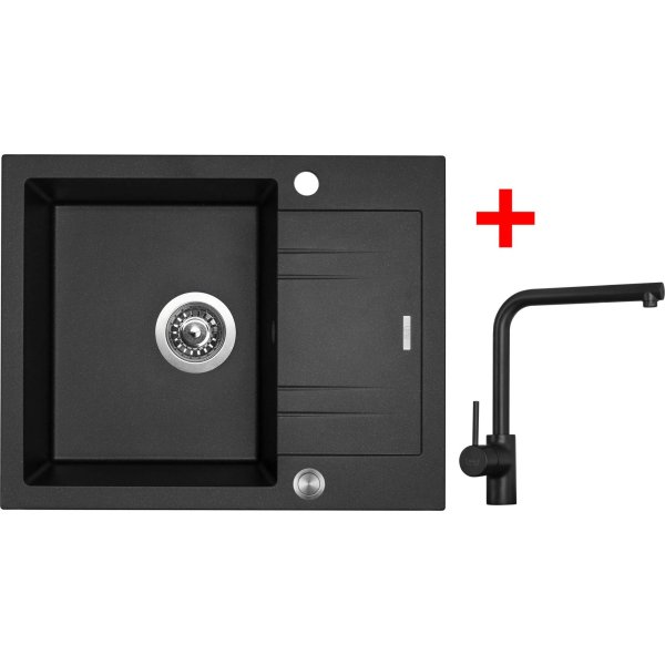 Sinks LINEA 600 XC Metalblack + Elka černá matná - G1974XC