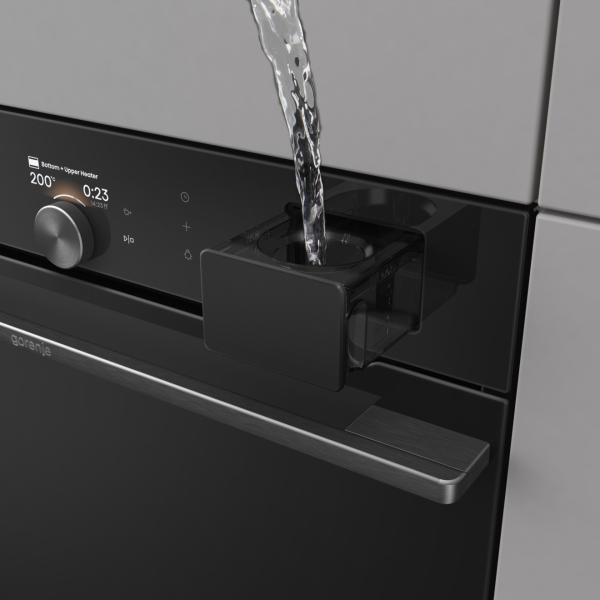 GORENJE Vestavná parní trouba BFS6148B, černá