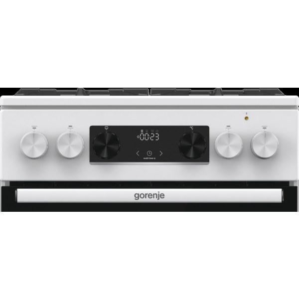 Gorenje Kombinovaný sporák GKS5C75WF, plynová deska, bílý