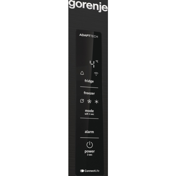Gorenje HZF4168AED NRB620C81BX4WFE Volně stojící kombinovaná lednice Total NoFrost, černá, třída C