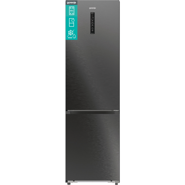 Gorenje HZF4168AED NRB620C81BX4WFE Volně stojící kombinovaná lednice Total NoFrost, černá, třída C