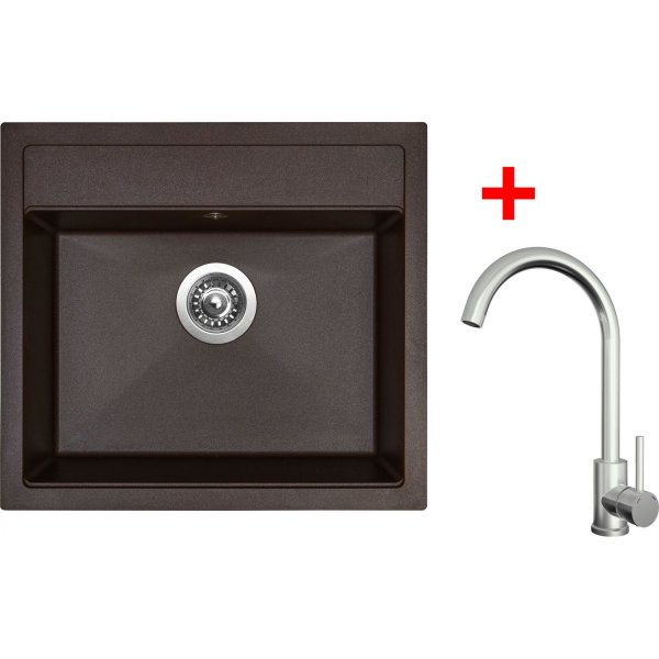Sinks SOLO 560 Marone + ARCO celonerezová - G24093