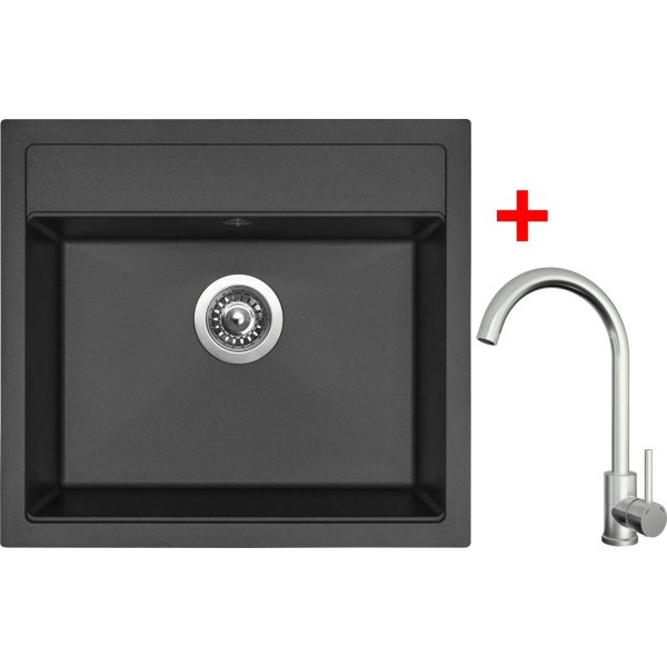 Sinks SOLO 560 Pureblack + ARCO celonerezová - G24026
