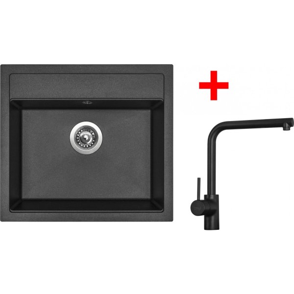 Sinks SOLO 560 Metalblack + ELKA Černá matná - G23974