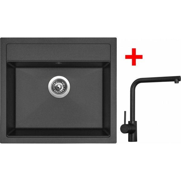 Sinks SOLO 560 Pureblack + ELKA Černá matná - G23926