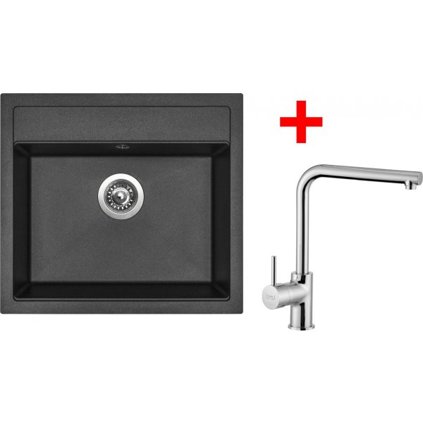 Sinks SOLO 560 Metalblack + ELKA lesklá - G23874