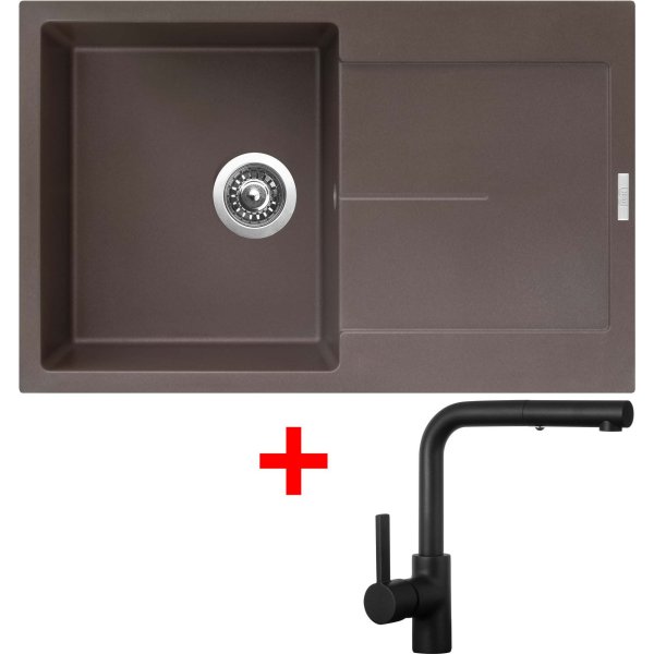 Sinks ULTIMA 790 Marone + ENIGMA S Černá matná - G25593