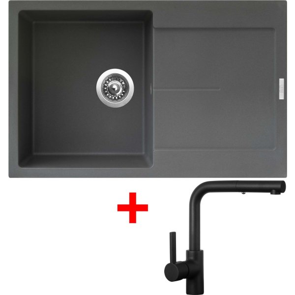 Sinks ULTIMA 790 Titanium + ENIGMA S Černá matná - G25572