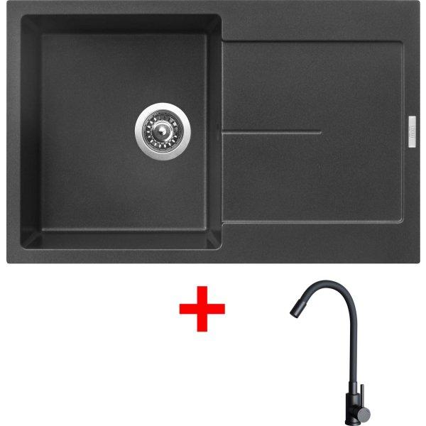 Sinks ULTIMA 790 Metalblack + ELASTA černá matná - G25174