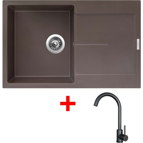 Sinks ULTIMA 790 Marone + ARCO černá matná - G25093