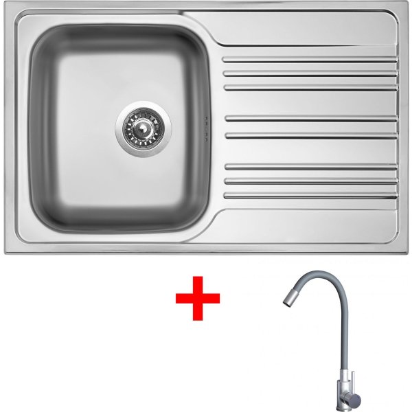 Sinks STAR 780 + ELASTA nerez/šedá - N133