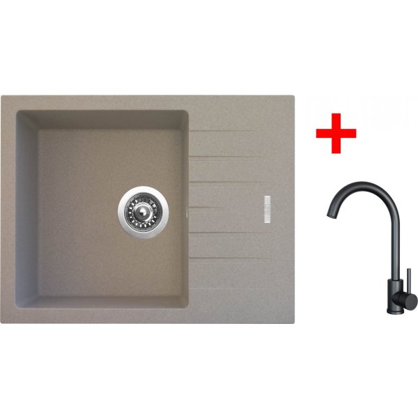 Sinks PERFECTO 650 Avena + ARCO černá matná - G24429