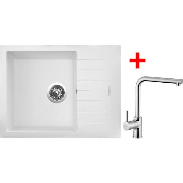 Sinks PERFECTO 650 Milk + ELKA lesklá - G11028