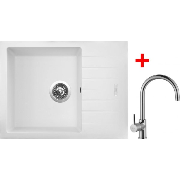 Sinks PERFECTO 650 Milk + VITALIA lesklá - G10628