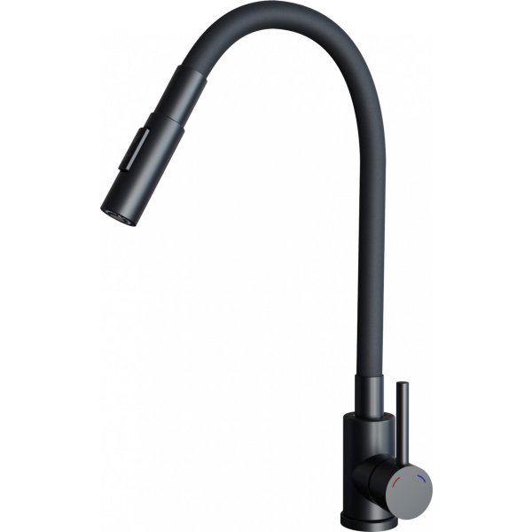 Sinks ELASTA S černá matná hladká - SGRELSBLM
