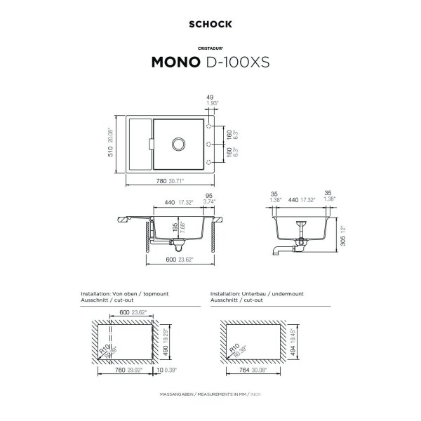 AKCE SCHOCK MONO D-100XS Magnolia