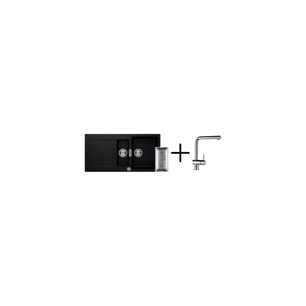 SET 03-12 Dřez SCHOCK Signus  D-150 + baterie Epos Chrom 540000