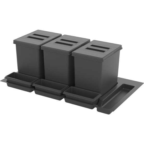 Sinks PRACTIKO 900 3x15 l + 3x miska - EKPK9004